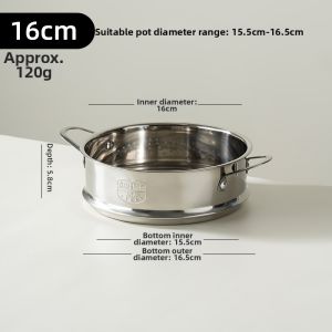 onlycook | Stainless Steel Small Steaming Rack for Milk Pots and Steamers