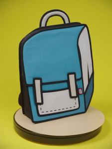 Jump from Paper | Cartoon Style Student Backpack