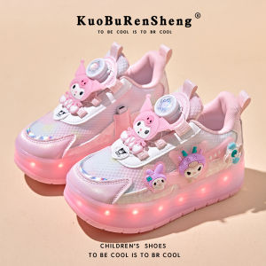 KUOBURENSHENG | Giày Trượt Bánh Xếp Cho Bé Gái