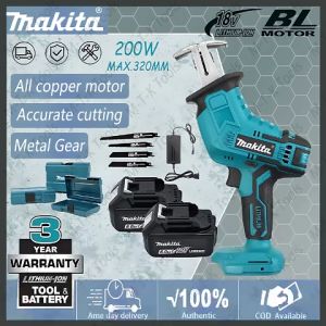Makita Electric Cordless Reciprocating Saw Battery Saber Saw with 4 pcs of Saw Blades