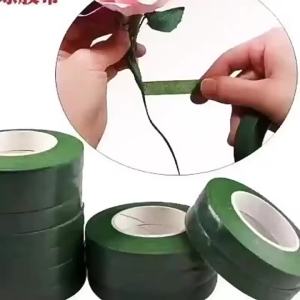 3 Rolls 30M Handmade Floral Adhesive DIY Green Tape Flower Paper Flower Simulation Flower Tape Simulation Plant Tape Paper