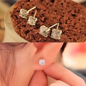 ต่างหูแฟชั่นสตั๊ดเพชรคริสตัลพลอยต่างหูสำหรับผู้หญิง