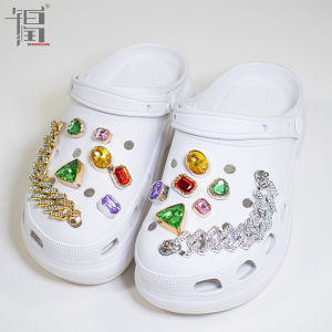 Crocs Jibbitz Charms Hole Shoe Decoration DIY Chain Candy Crystal Diamond Shoe Accessories Suit Shoe Buckle Detachable Clogs Chain for Crocs
