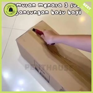 PROMO PAKET HANDUK Jemuran Pakaian Bayi 3 Susun / Jemuran Menara 3 Susun / Rak Pengering Pakaian lipat / Gantungan Baju Pakaian Lipat Menara / Stand Hanger Gantungan Baju