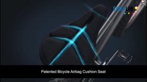 Bicycle Seat Cushion - Patented Decompression Airbag Pressure Relief Saddle Pad Cover Grab Mountain Bikes E-Scooters Accessories JFT | Strexlab