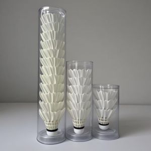 Transparent Badminton Shuttlecock Bucket Portable round Bucket DIY Weapon Badminton Special Accessories 3/6/9 Pieces Set