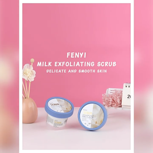 Kem Tẩy Tế Bào Chết Fenyi Chiết Xuất Sữa Tươi Niacinamide Hủ 100g – Loại Bỏ Sạch Da Chết Dưỡng Da Sáng Mịn Màng Giúp Làn Da Mềm Mại