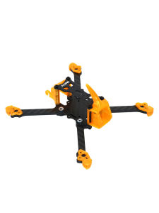 ชุดกรอบรูป Angel35ความละเอียดสูง3.5นิ้วทำจากคาร์บอนไฟเบอร์พร้อมพิมพ์ลาย3D น้ำหนักเบาสำหรับสร้างโดรนสี่ใบพัดฟรีสไตล์ Drone