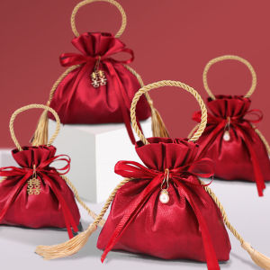 YoPo Red Candy Bag with Tassel: A Versatile Decor for Your Special Occasions