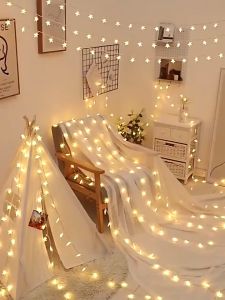 [8 meter] Lampu Tumbler Natal Model Bintang Aestetik Warna Warni Hias LED Natal Tahan Air 42 LED Lampu Natal Tahan Air Impor