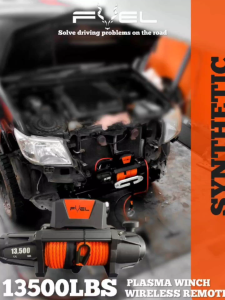 FUEL TRUCK WINCH 18000LBS 8165KG IRON STEEL CABLE 12V WIRELESS REMOTE CONTROL SYNECTIC 4X4 HILUX NAVARA RANGER DMAX