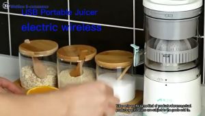 USB Rechargeable Cordless Electric hydraulic Lemon Orange Extractor Juicer