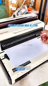 Mesin Jilid Spiral Kawat F4 & A3 Lubang Bulat 3:1 Premium Grakitec Bisa Untuk Kalender