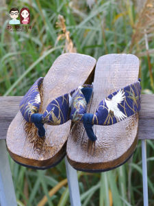 Clogs Womens Chaoshan Slippers Flat Heel Chinese Style Chinese Fad High Heel Thick Sole Clog Wedge Heel Non Slip Beach Flip-Flops