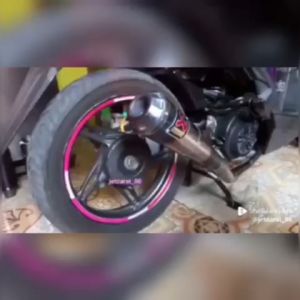 Knalpot Racing AKRAPOVIC BlueMoon All Bebek Supra X 110/125