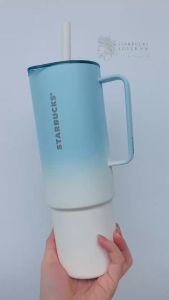|CHÍNH HÃNG| LY STARBUCKS GIỮ NHIỆT STANLEY - BLUE WHITE GRADIENT 1180ML