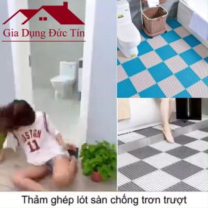Miếng thảm nhựa Chống Trơn Trượt Nhà Tắm Nhà Vệ Sinh Bếp( 30x30cm một tấm). Thảm trải sàn nhựa lỗ kháng khuẩn