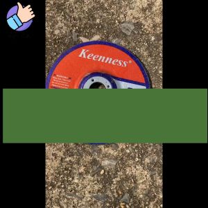 (1 ใบ) ใบเจียรเหล็ก แสตนเลส 4 นิ้ว บาง 3 มิล Keenness สีเขียว ใบเจียรบาง ใบหินเจียร แผ่นเจียร เจียรเหล็ก เจียรสแตนเลส คมทน