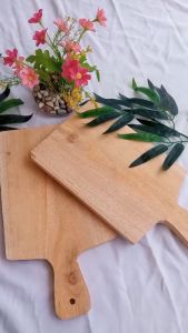 Talenan Kayu Tebal Motif Gagang - Alas Pemotong Bawang