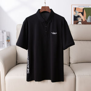 เสื้อโปโลแขนสั้นคอกลมระบายอากาศได้ดี ทรงหลวม ทรงปกติ สำหรับผู้ชาย ฤดูร้อน 2024 คอตตอนผสมโพลีเอสเตอร์