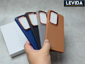 Case Vivo Y04 SoftCase Macaron Leather List Crom & Case Tecno Spark 30 Pro SoftCase Macaron Leather List Crom