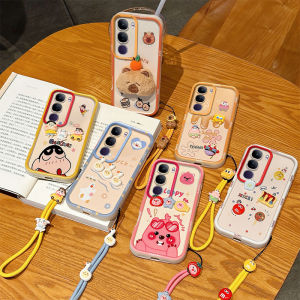 New Casing VIVO Y200 Y100 Y19s Pro Y29 Y28 Y16 Y17s 4G 5G Ins Cute Cartoon Fashion Capybara Ducks Patrick Star Beaver 3D Dolls Anti-fall Phone Case with Lanyard 2025