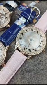 Jam tangan wanita Ticarto 2856G tali kulit motif putar mata original