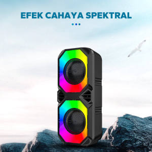 Speaker Bluetooth Karaoke Besar Super Bass Polytron Portable 8 inch Advance Wireless 2 Mic 100% Original Suara Ajaib Musik Box Full Bass RGB Salon Aktif BT Spiker Stereo Audio Subwoofer Radio FM/TF/SD/USB/TWS/ECHO
