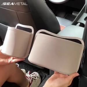 SEAMETAL Car Door Cup Holder Storage Bag Universal Back Clip Design Drink Rack Organizer Box Waterproof Seat Back Storage Pocket