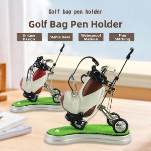 GOG | Creative Waterproof Golf Bag Shape Decorative Item Tilt Design Cart with Seat and Pencil Holder