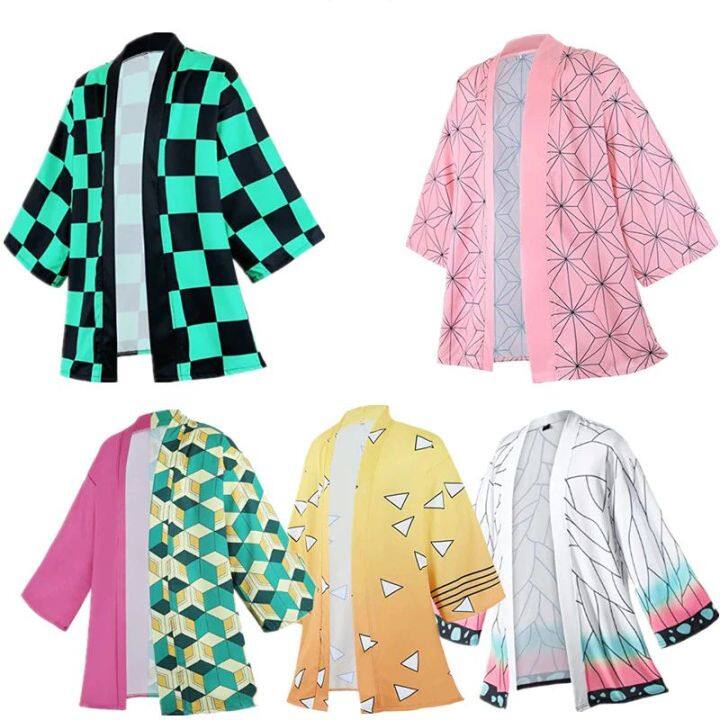 Anime Character Kamade Zezeko Pink Women's Kimono Cardigan Summer ...