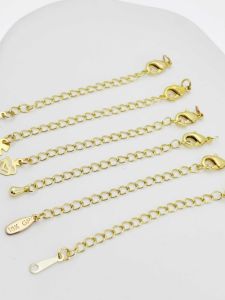 เชือกต่อสร้อยคอ ทองชุบทอง 14K ทำมือ อุปกรณ์ทำเครื่องประดับ สร้อยข้อมือ สร้อยคอ เชือกต่อเชือกต่อ วัสดุทองแดงบริสุทธิ์ รักษาสีได้