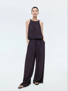 edition | Summer Sleeveless Slimming Silk Content Jumpsuit