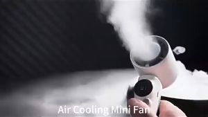 MetaHeld Fan Cooling Ice Fan Portable Handheld Fan 100 Speed Portable Mini Fan USB Rechargeable Turbo Fan Kipas Mini