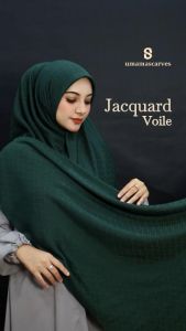 Box JACQUARD VOILE Polos Metal Logo (S) Diamond Original Umama Scarf
