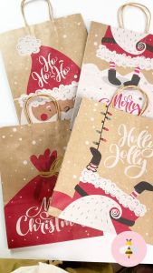 Pinky Bee Kantong Kertas / Paper Bag Natal 33x26x12cm (pc) 67310600