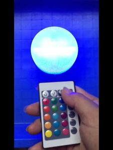 3D ฐานโคมไฟ LED Night Light USB 16สีรีโมทคอนลหรือ 7สี Touch Dimmable โคมไฟตั้งโต๊ะอุปกรณ์เสริม ไฟประดับห้องสี