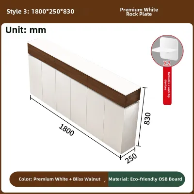 QIANGXIANG | Ultra-thin Compact Side Cabinet 25cm