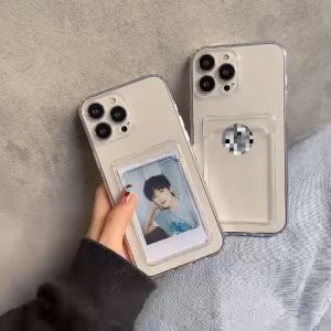 เคสมือถือแบบใส บัตรสำหรับ Xiaomi Mi 13/12/11/10/9/8/7/Redmi Note 12 Pro/12s/11/10/9/8 และ Poco X3/X4/X5 Pro/F3/F4/GT/F5/M3/M5/M4 Pro/C40/C63