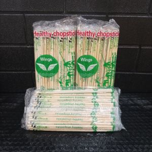 Sumpit Bambu Higenies isi 50 pasang merek WINGS Kuat Bersih dan Kering Premium