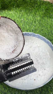 Electric coconut grater machine 304 stainless steel rotating blade Portable Handheld coconut scraper Automatic Shredder Peeler quickly shreds coconut meat than manual