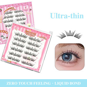 Zero Touch Feeling False Eyelashes Self-Adhesive No-Glue Ultra-Thin Sheet Series Lash Clusters For Beginners