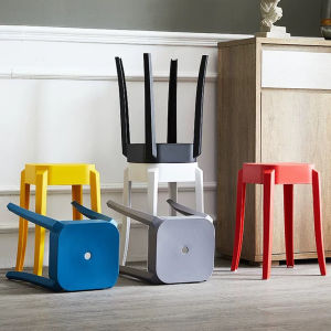 ins style เก้าอี้ Plastic ไม่ต้องประกอบ SY- 1 มีหลากหลายสี วัสดุพลาสติก PP คุณภาพดี