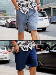 Short Jorts for Men oversize Loose Denim Shorts Knee Shorts Jeans for man Shorts size:30-42