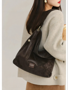 TOUTOU | Foldable Soft Leather Tote Bag