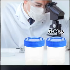 50cps 40ml Specimen Cup Urine Cups Specimen Container for Urine Stool Sputum (No Spoon)