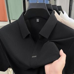 Áo Thun Polo Nam Snow Stream Breathable Quick Dry Short Sleeve Luxury Iron Free T-Shirt Fashion Urban Style Summer Thin Cotton