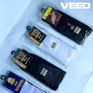 Grosir 3 pcs Kaos Kaki Anak Sekolah Untuk SD SMP SMA Warna Hitam Putih Pramuka Bahan Katun Tebal