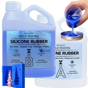 Silicone Mold Making Kit  Easy Mixing Flexible Platinum Cured Molding Silicone for Casting Resin Molds & Silicone Molds