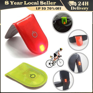 1PC Outdoor Sports LED Safety Light Reflective Magnetic on Clip Bike Reflector Warning Cycling Running Strobe Walking